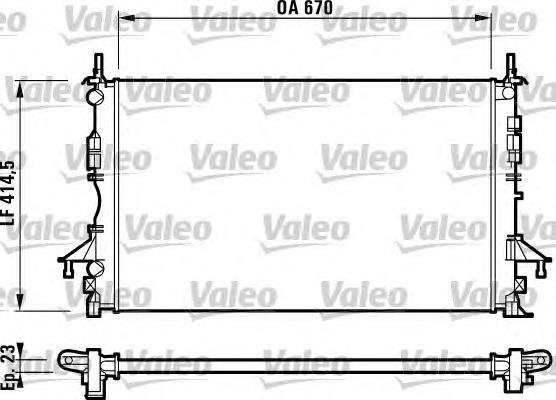 732827 VALEO Радіатор охолодження двигуна