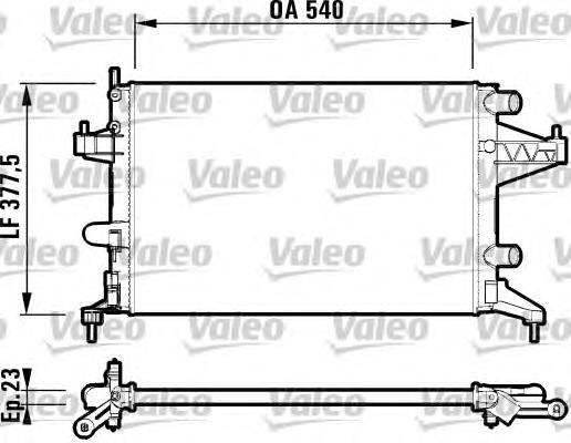 Радіатор 732825 VALEO