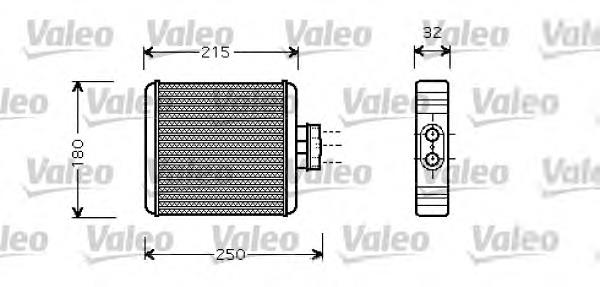 Радіатор пічки (обігрівача) VALEO 812323 ціна, від 19.00 USD