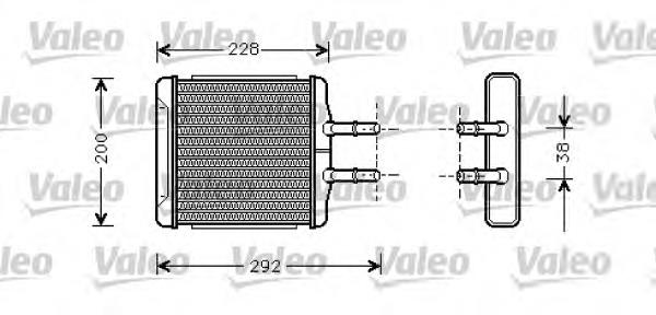 812335 VALEO Радіатор опалювача салону