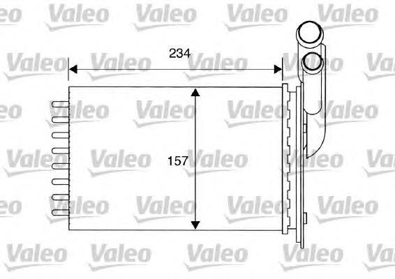 Радіатор пічки (обігрівача) VALEO 812157 ціна, від 20.89 USD