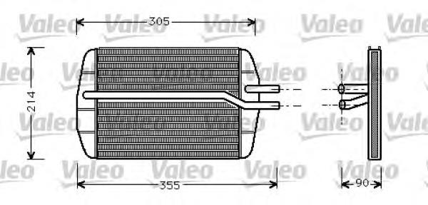 Радіатор пічки (обігрівача) VALEO 812272 ціна, від 44.06 USD