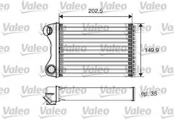 812211 VALEO радіатор пічки (обігрівача)