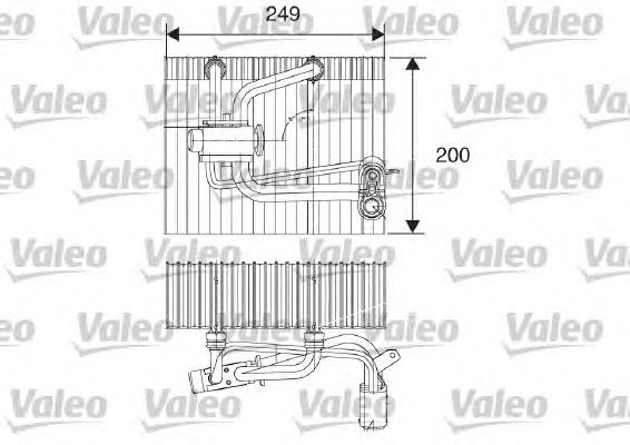 Радіатор кондиціонера салонний, випарник 817209 VALEO