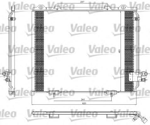 Радіатор кондиціонера 817252 VALEO