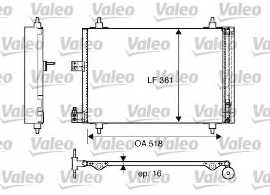 Конденсатор кондиціонера VALEO 817667 ціна, від 73.00 USD