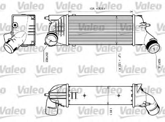 Радіатор интеркуллера 817639 VALEO