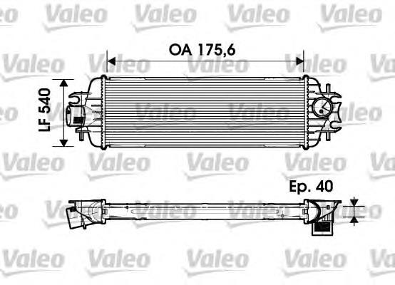 Радіатор интеркуллера 817636 VALEO