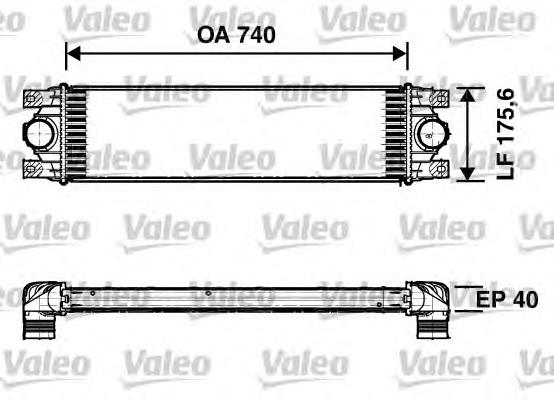 817637 VALEO Охолоджувач наддувочного повітря
