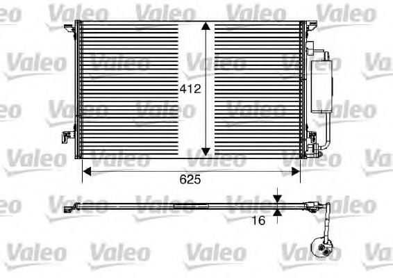 Радіатор кондиціонера 817712 VALEO
