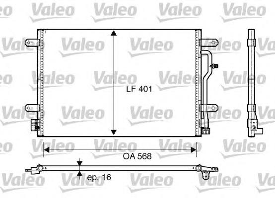 Конденсатор кондиціонера VALEO 817741 ціна, від 75.42 USD