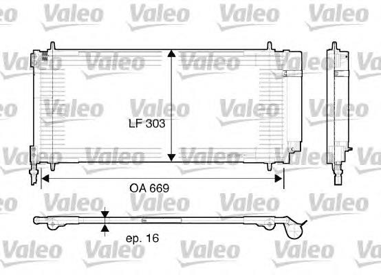 Конденсатор кондиціонера VALEO 817740 ціна, від 109.18 USD