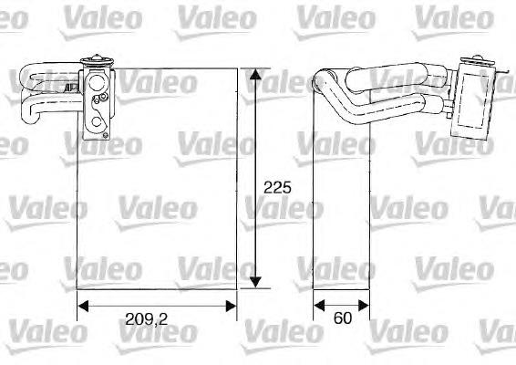 Радіатор кондиціонера салонний, випарник 817682 VALEO