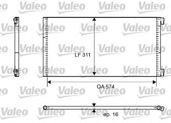 Радіатор кондиціонера 817684 VALEO