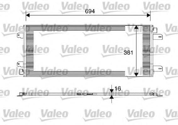 Конденсатор кондиціонера VALEO 817689 ціна, від 73.79 USD