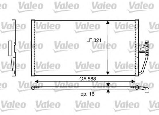 Радіатор кондиціонера 817561 VALEO