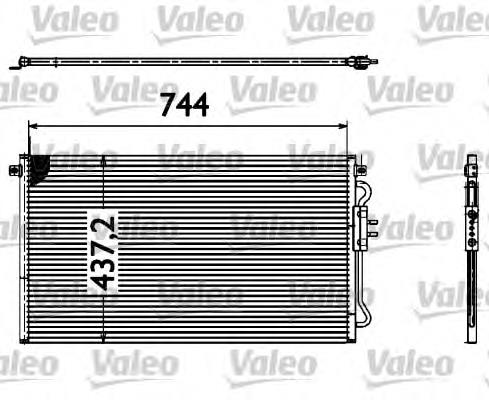817582 VALEO радіатор кондиціонера