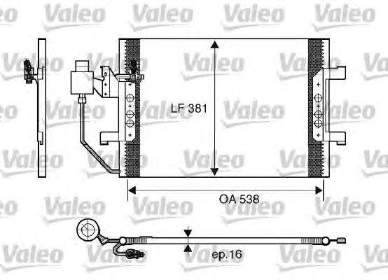 Конденсатор кондиціонера VALEO 817504 ціна, від 71.24 USD