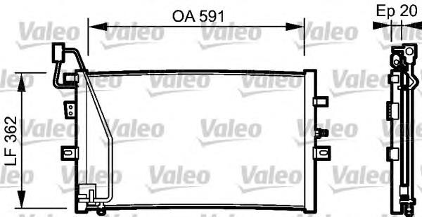 814000 VALEO Конденсатор