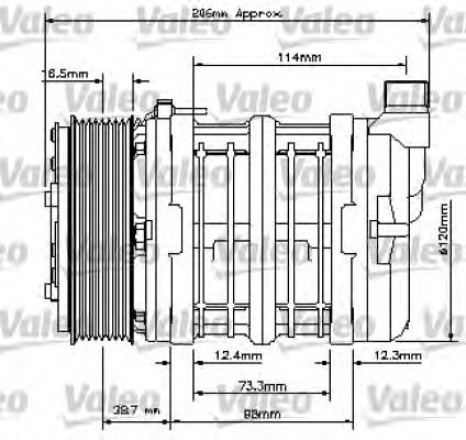 815815 VALEO Компресор холодоагенту