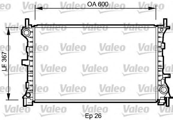 Радіатор охолодження двигуна 735046 VALEO