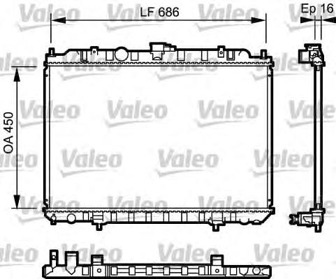 Радіатор 735063 VALEO