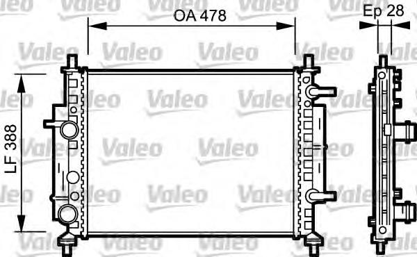 Купити 46535007 Fiat/Alfa/Lancia Радіатор двигуна