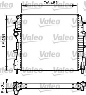 734922 VALEO Радіатор охолодження двигуна