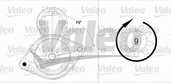 Стартер 458191 VALEO