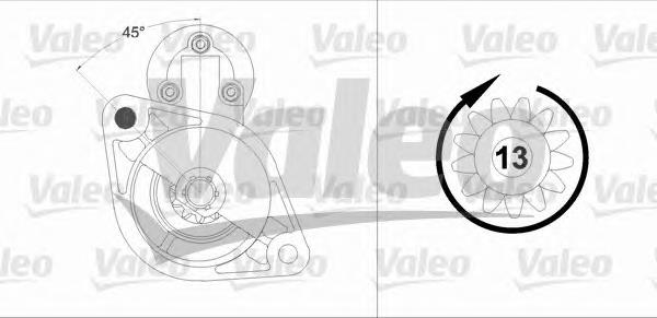 Стартер 458219 VALEO