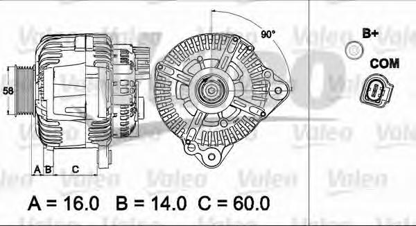 Генератор 437507 VALEO