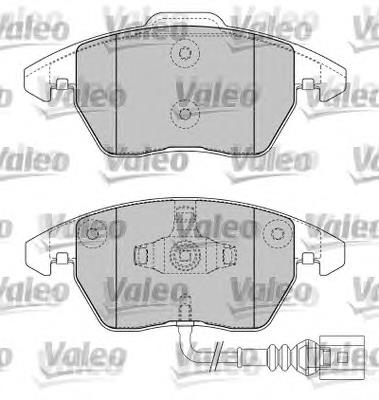 Передні тормозні колодки 598635 VALEO