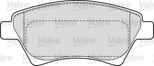 Передні тормозні колодки 598558 VALEO