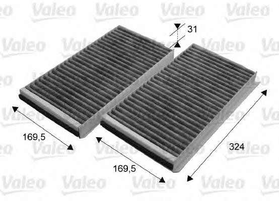 Купити 698864 VALEO Фільтр салону вугільний