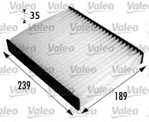 698694 VALEO Внутрішньосалонний фільтр