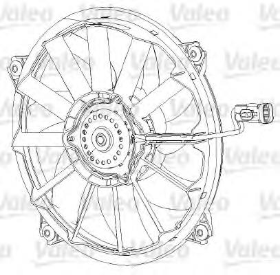 696091 VALEO Електровентилятор радіатора