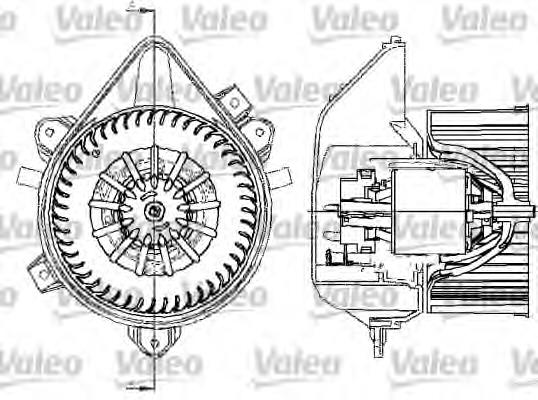 698533 VALEO двигун вентилятора пічки (обігрівача салону)