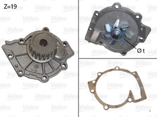 Помпа охолодження VALEO 506854 ціна, від 42.96 USD