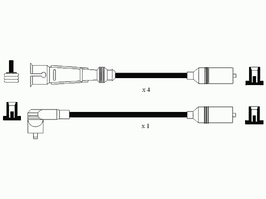 Дроти запалювання NGK 7363 ціна, від 28.44 USD