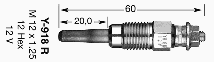 Свічка накалу 4182 NGK