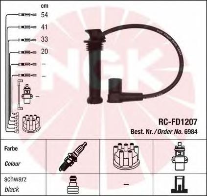 6984 NGK Проводи високовольтні