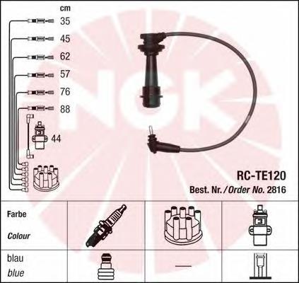 Дроти запалювання NGK 2816 ціна, від 84.88 USD