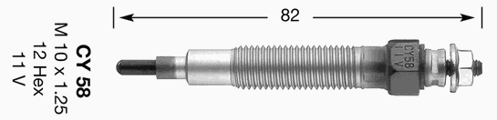 Свічка накалу 5486 NGK