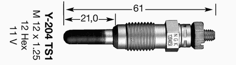 Свічка накалу 3829 NGK