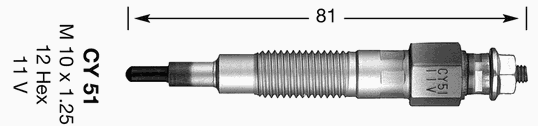 Свічка накалу 2696 NGK