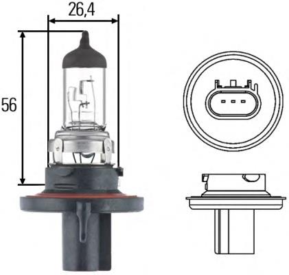 Купити 8GJ008837121 HELLA Лампочка галогенна