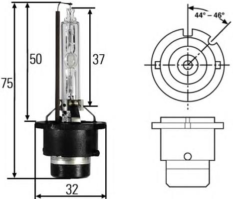 Лампочка ксеноновая 8GS007949311 HELLA