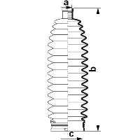 Пильник рульового механізму/рейки 84011 GKN-Spidan