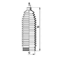 Пильник рульового механізму/рейки 84059 GKN-Spidan