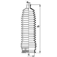 Пильник рульового механізму/рейки 83984 GKN-Spidan